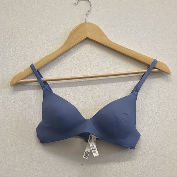 NWT‎ PINK Blue T-Shirt Bra with Adjustable Straps 32A - Picture 2 of 6